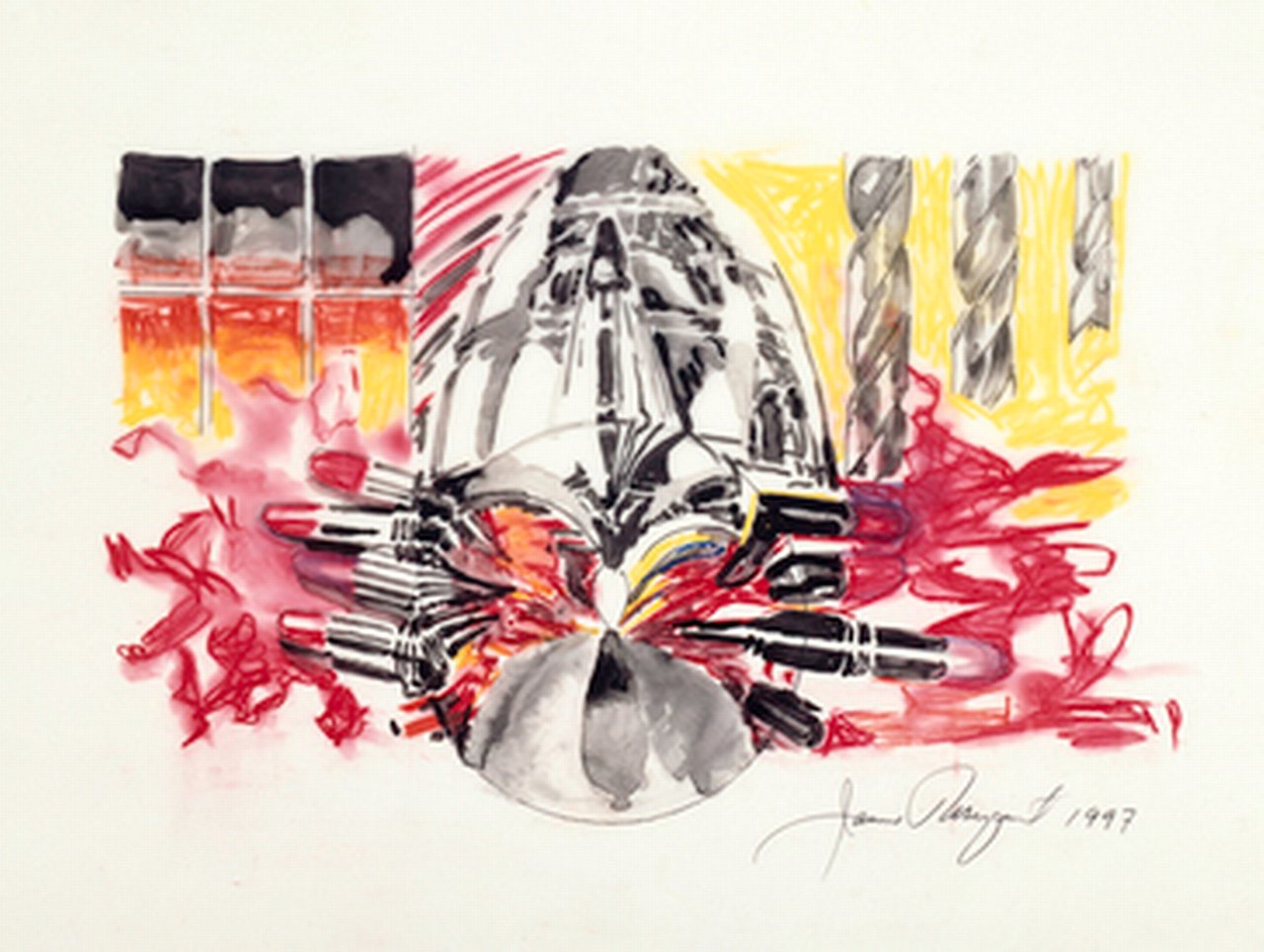 Artwork: James Rosenquist, - Study for The Swimmer in the Econo-mist (painting 1)