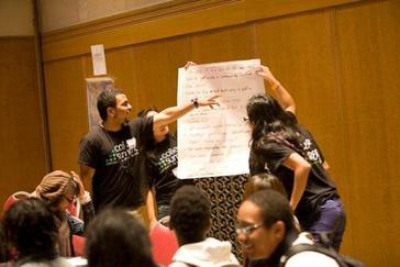 Peer leaders participate in a College Summit workshop